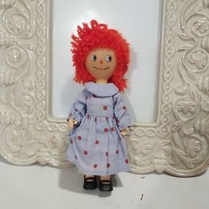 Vintage Raggedy Ann  Doll 6"